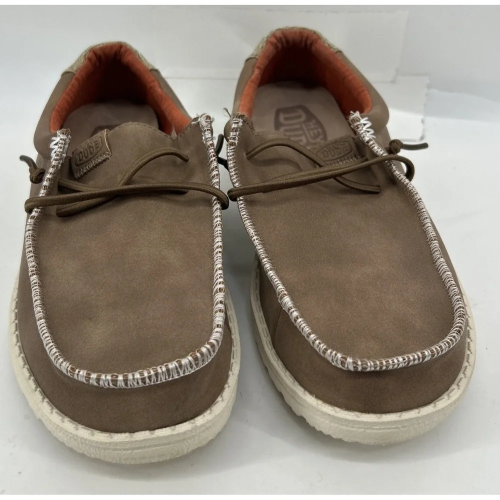 Wally Youth Craft Leather Slip On Comfort Shoes Tan Youth Size‎ 5 NEW